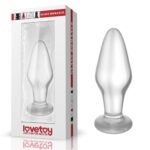 Análny kolík Lovetoy Glass Romance Clear 4.3"