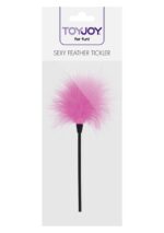 Šteklítko ToyJoy Sexy Feather Thickler Pink – Obrázok 2