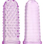 Nadstavec na prsty - ToyJoy SEXY FINGER TICKLERS PURPLE