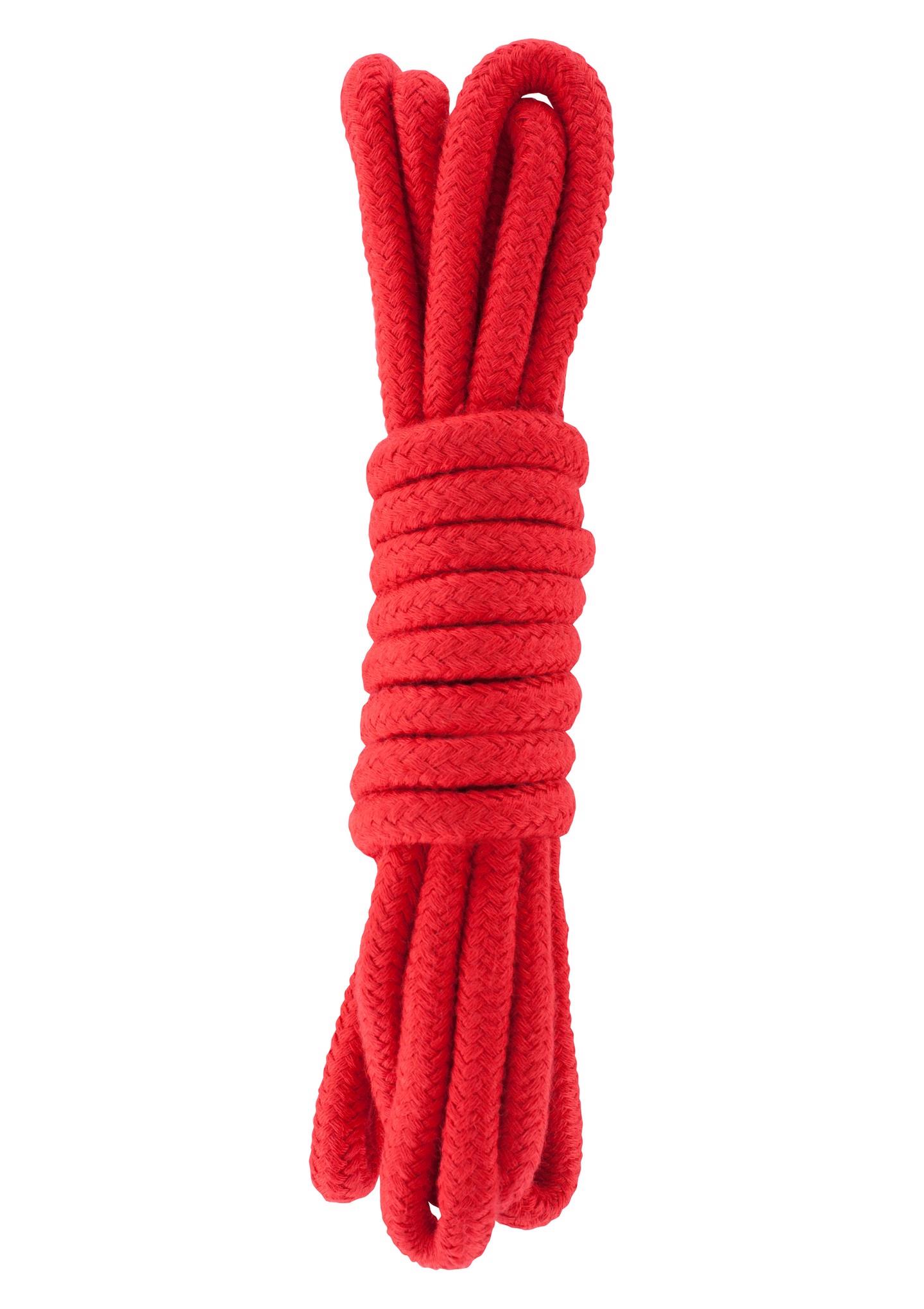 17020_RED_01 Bondážne lano červené 3m – Obrázok 1