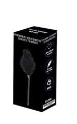 Šteklítko Luxury feather black – Obrázok 2