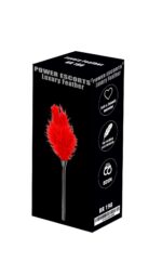 Šteklítko Luxury feather červené – Obrázok 2