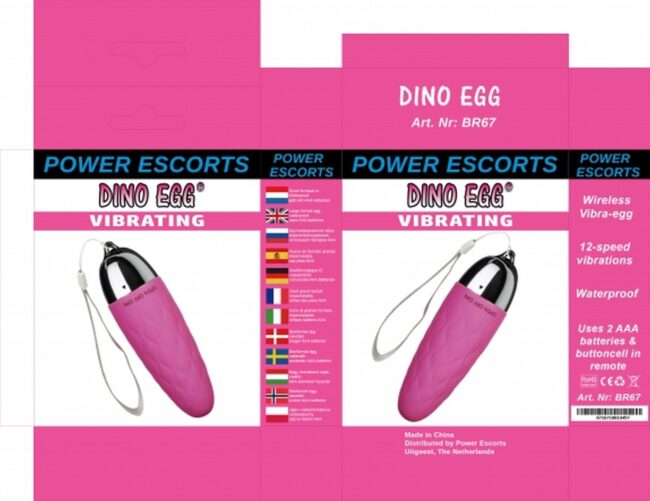 Vibračné vajíčko Dino Egg Pink – Obrázok 2