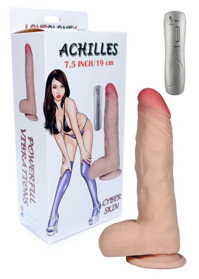 Vibrátor ACHILLES-LOVECLONEX 7,5" – Obrázok 6