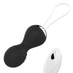 Vibrating Silicone Kegel Balls USB 10 Function / Remote control -Black