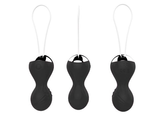 Vibrating Silicone Kegel Balls USB 10 Function / Remote control -Black – Obrázok 5