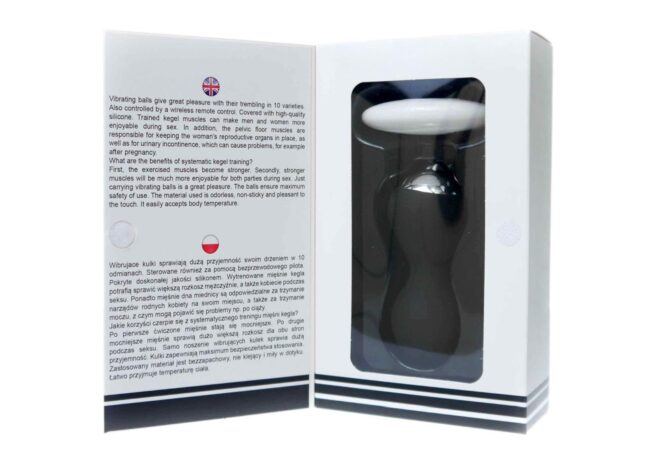 Vibrating Silicone Kegel Balls USB 10 Function / Remote control -Black – Obrázok 8