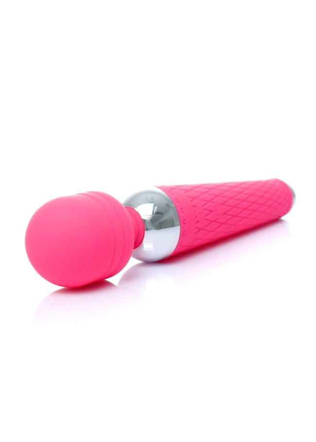 Stimulátor Power Massager Wand USB Pink 10 funkcií – Obrázok 4