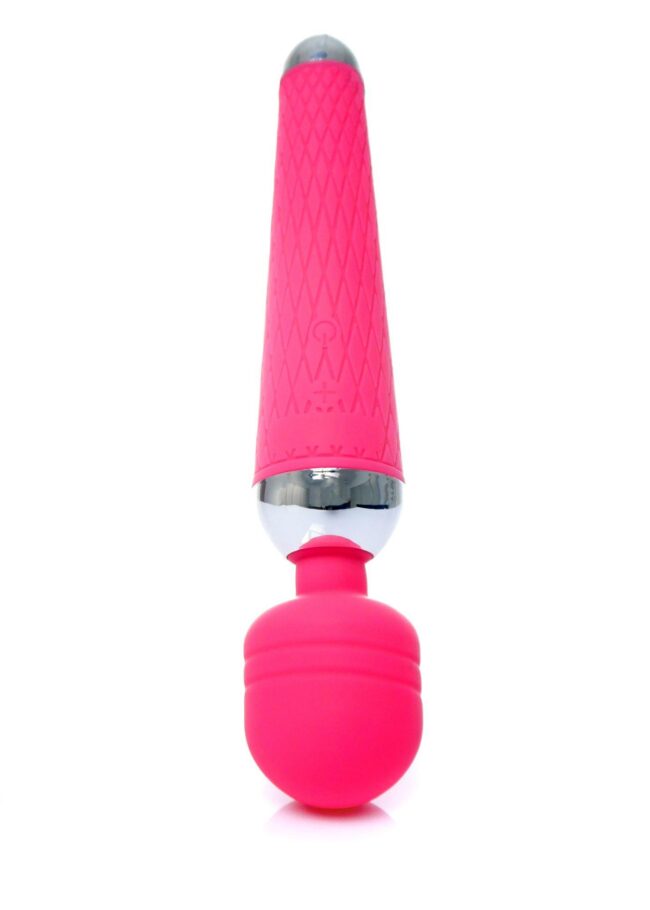 Stimulátor Power Massager Wand USB Pink 10 funkcií – Obrázok 5