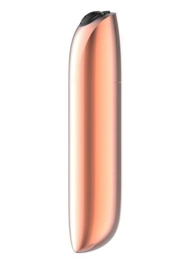 Stimulátor Rechargeable Powerful Bullet Vibrator USB 20 Funkcií - Gold – Obrázok 2