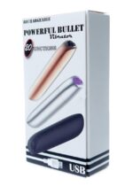 Stimulátor Rechargeable Powerful Bullet Vibrator USB 20 Funkcií - Gold – Obrázok 4