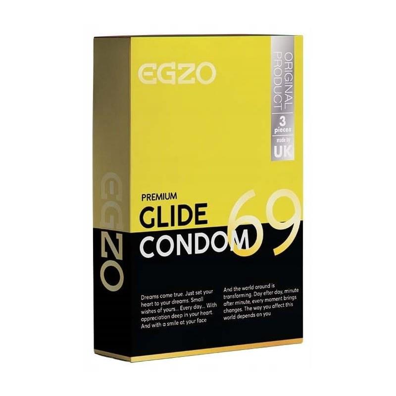 23-00036 Prezerwatywy EGZO traditional condom GLIDE 3pc – Obrázok 1