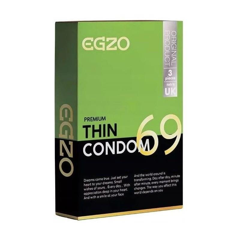 23-00038 Prezerwatywy EGZO traditional condom THIN 3pc – Obrázok 1