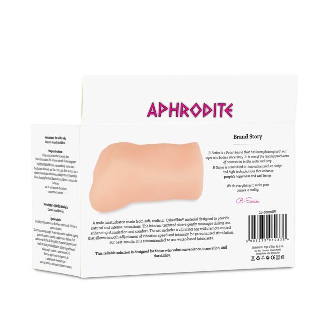 Masturbátor - Vagína s vibráciami AFRODYTA – Obrázok 5