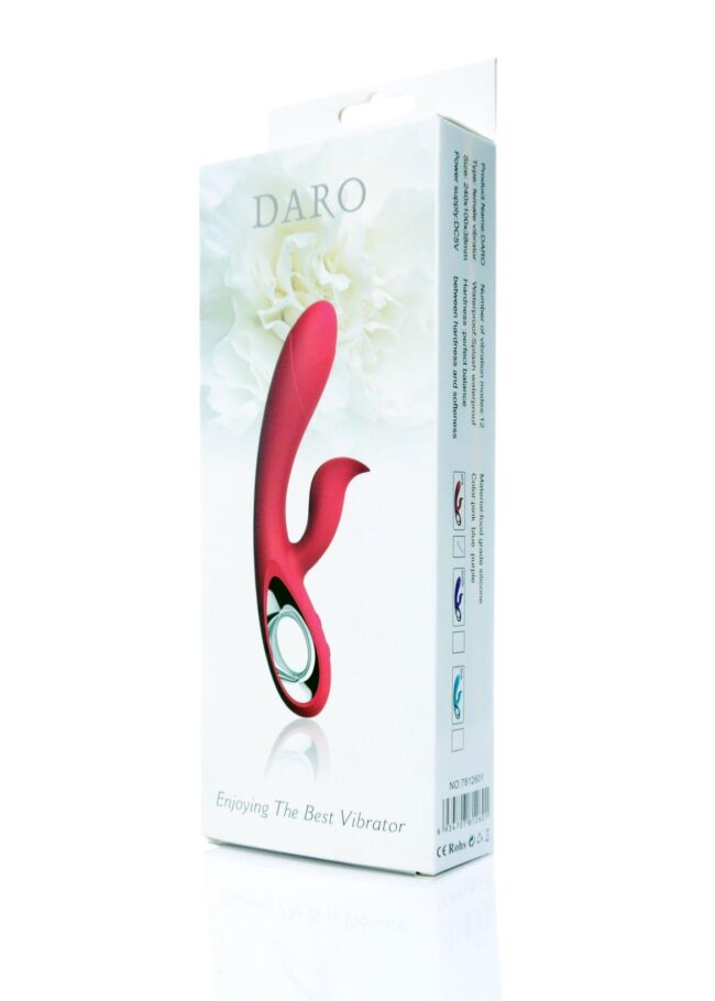 Vibrátor Daro,12 funkcií, USB ružový – Obrázok 5