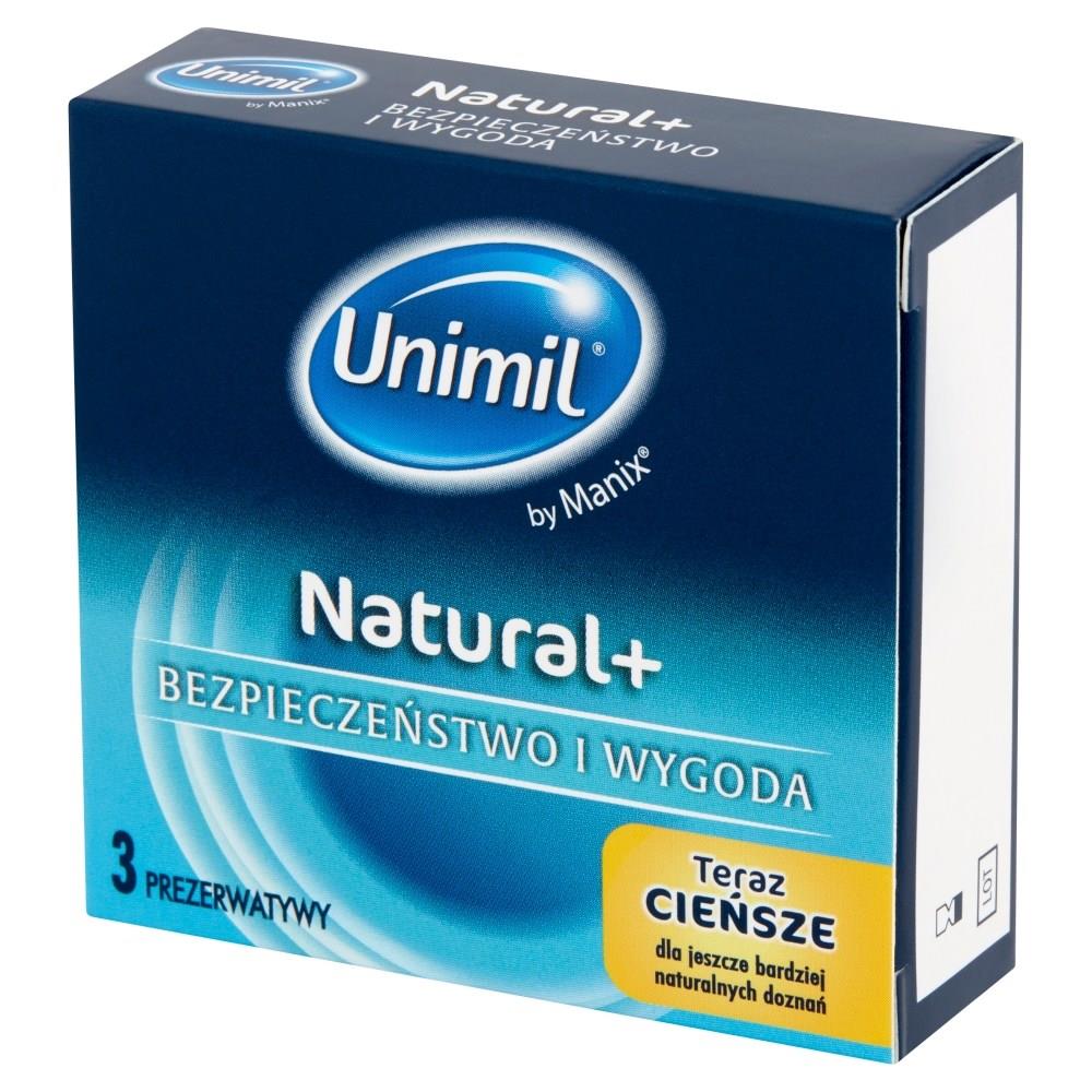 27-083259 Kondómy UNIMIL BOX 3 NATURAL+ – Obrázok 1
