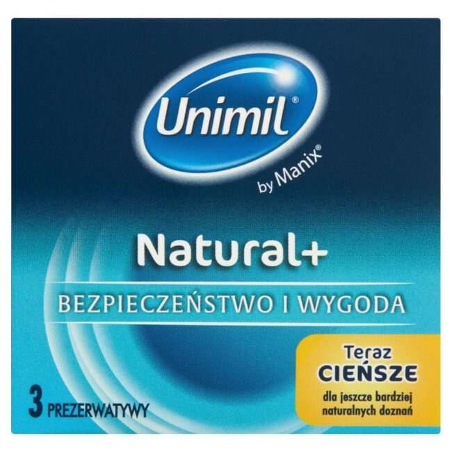 Kondómy UNIMIL BOX 3 NATURAL+ – Obrázok 2