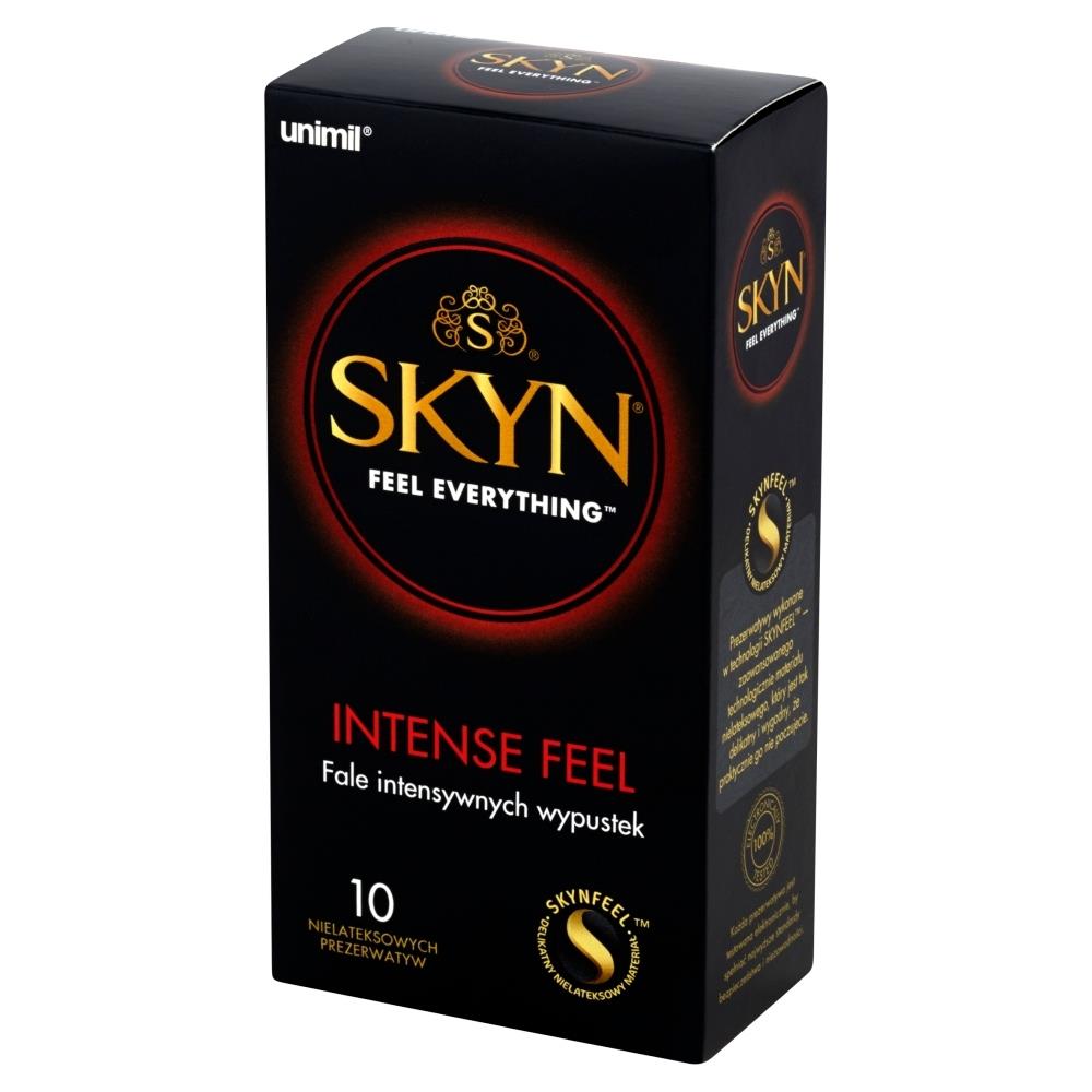 27-089190 Kondómy UNIMIL SKYN BOX 10 INTENSE FEEL – Obrázok 1