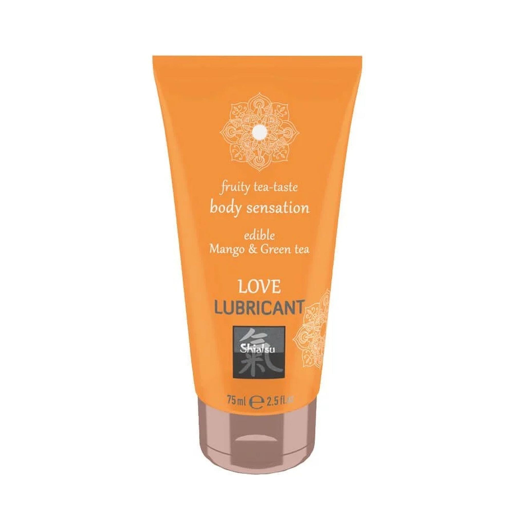 3-67042 Gél SHIATSU Love lubricant edible Mango & Green tea – Obrázok 1
