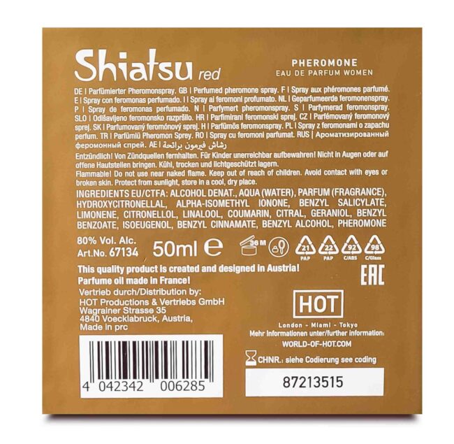 Feromóny SHIATSU Pheromon Fragrance woman red  50 ml – Obrázok 3