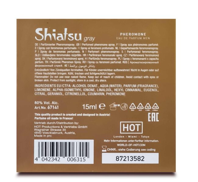 Feromóny SHIATSU Pheromon Fragrance man grey 15 ml – Obrázok 5