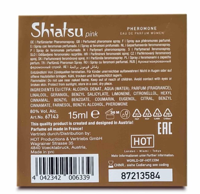 Feromónový parfém pre ženy SHIATSU woman pink 15 ml – Obrázok 7