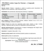 PRORINO black line Libido Caps for Women 2tab – Obrázok 2
