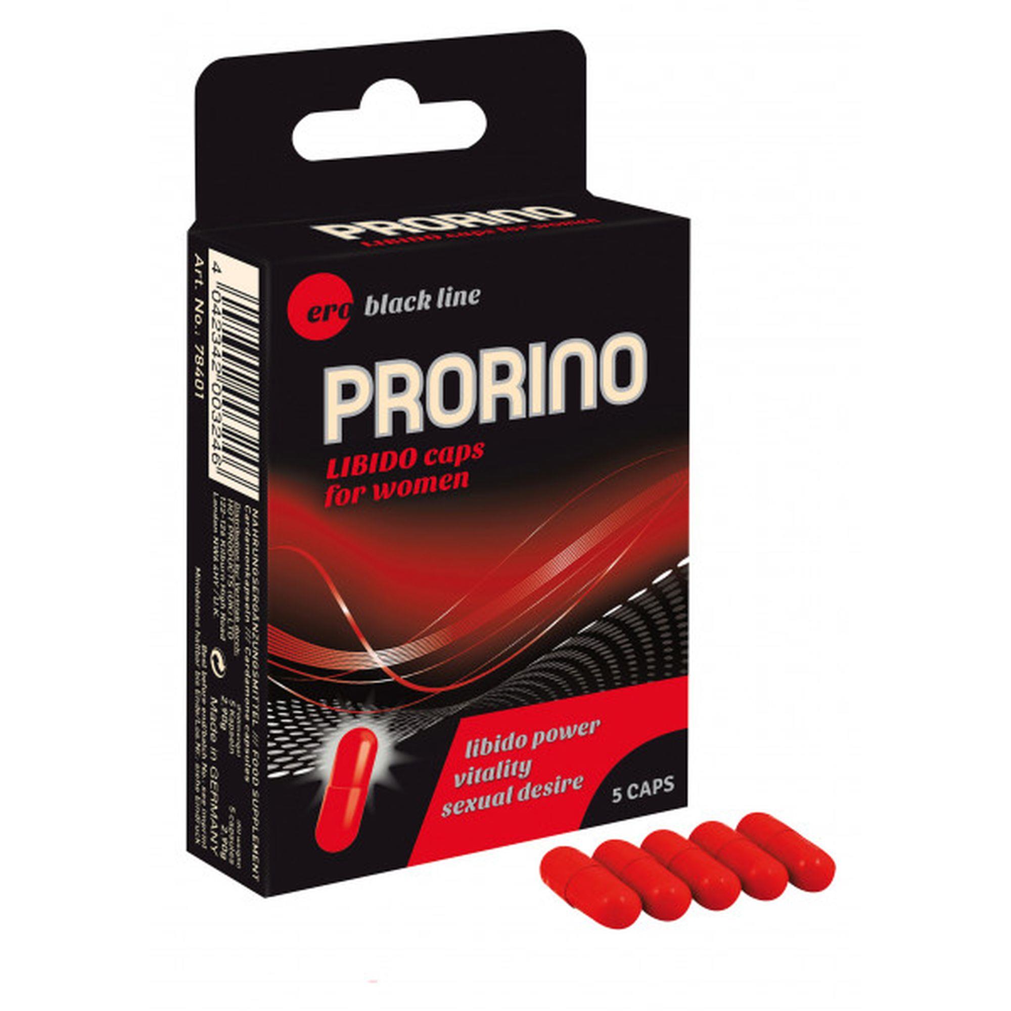 3-78401 PRORINO black line Libido Caps for Women 5tab – Obrázok 1