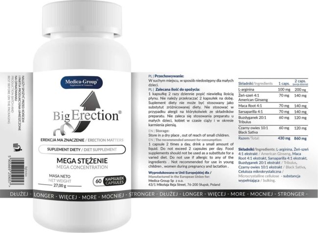 Big Erection - kapsuly 60 ks – Obrázok 5