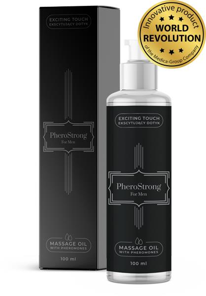 32-00023 PheroStrong Strong masážny olej pre mužov 100ml – Obrázok 1