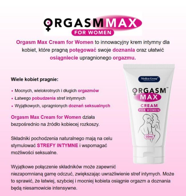 Orgasm Max cream for women 50 ml – Obrázok 2