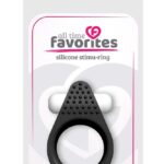 Vibračný krúžok LIT-UP SILICONE STIMU RING 1 BLACK