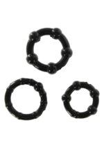 STAY HARD - THREE RINGS - BLACK