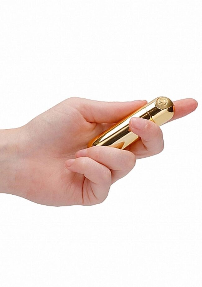 Vibrátor Bullet - Gold 10 rýchlostný nabíjateľný – Obrázok 6