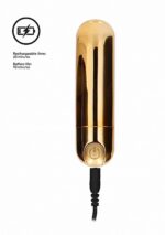 Vibrátor Bullet - Gold 10 rýchlostný nabíjateľný – Obrázok 7