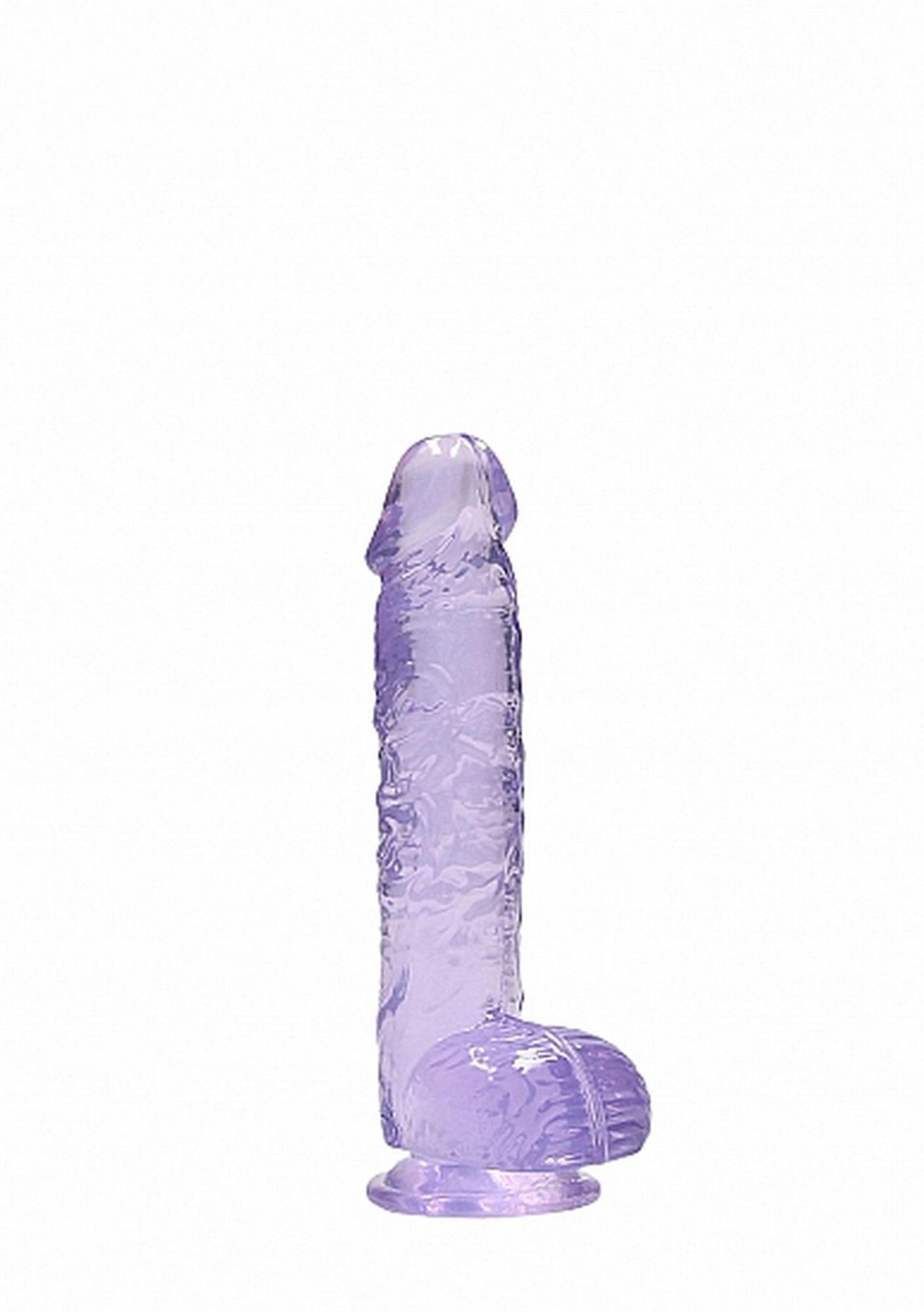 36-REA090PUR 6" / 15 cm Realistic Dildo With Balls - Purple – Obrázok 1