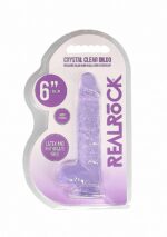 6" / 15 cm Realistic Dildo With Balls - Purple – Obrázok 2