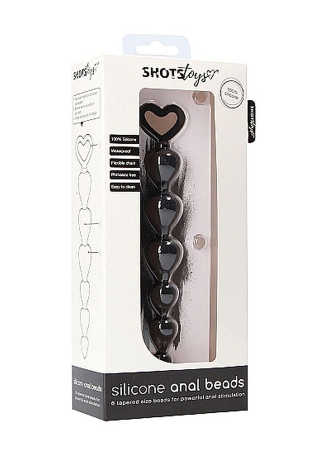 Silicone Anal Beads - Black – Obrázok 2