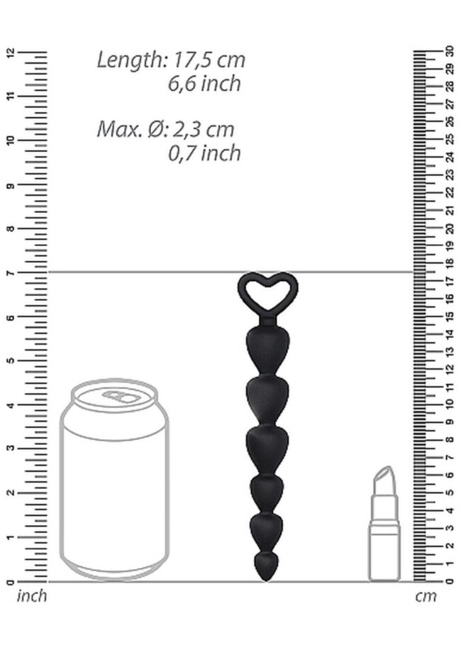 Silicone Anal Beads - Black – Obrázok 3