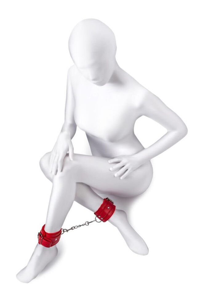 Anonymo handcuffs  červené 27 cm – Obrázok 3