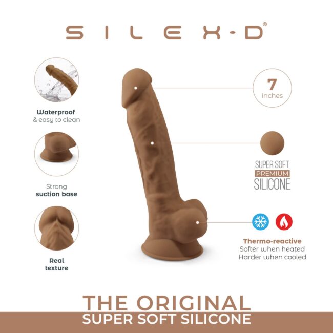 Dildo SilexD Model 1 (7'') Caramel BOX – Obrázok 8