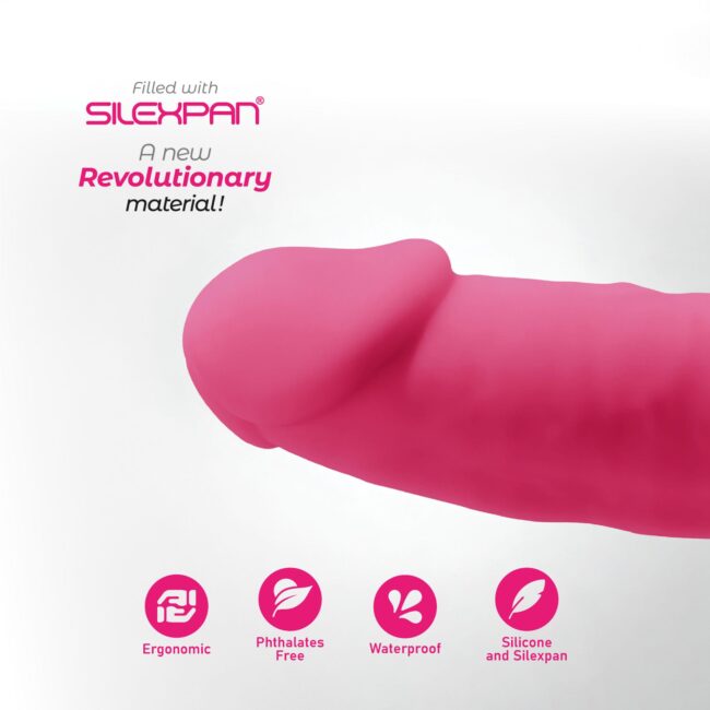 Dildo SilexD Model 2 (7.5"") ružové – Obrázok 8