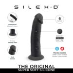 Dildo -Silex D Model 2 ( 6'' )BLACK BOX – Obrázok 6