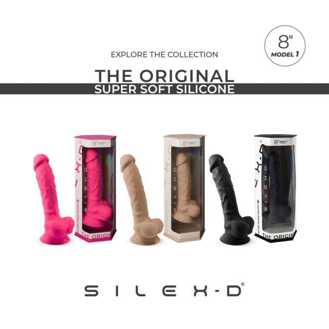 Dildo - SilexD Model 1 (8") Flesh BOX – Obrázok 13