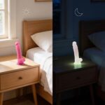 Dildo SilexD Model 1 7" Pink Glow in the Dark – Obrázok 11
