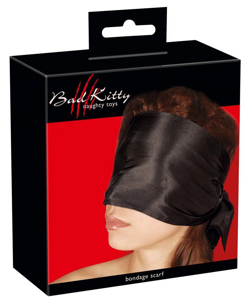 42-24902341001 Bad kitty Bondage Schal sw- šatka na oči – Obrázok 1