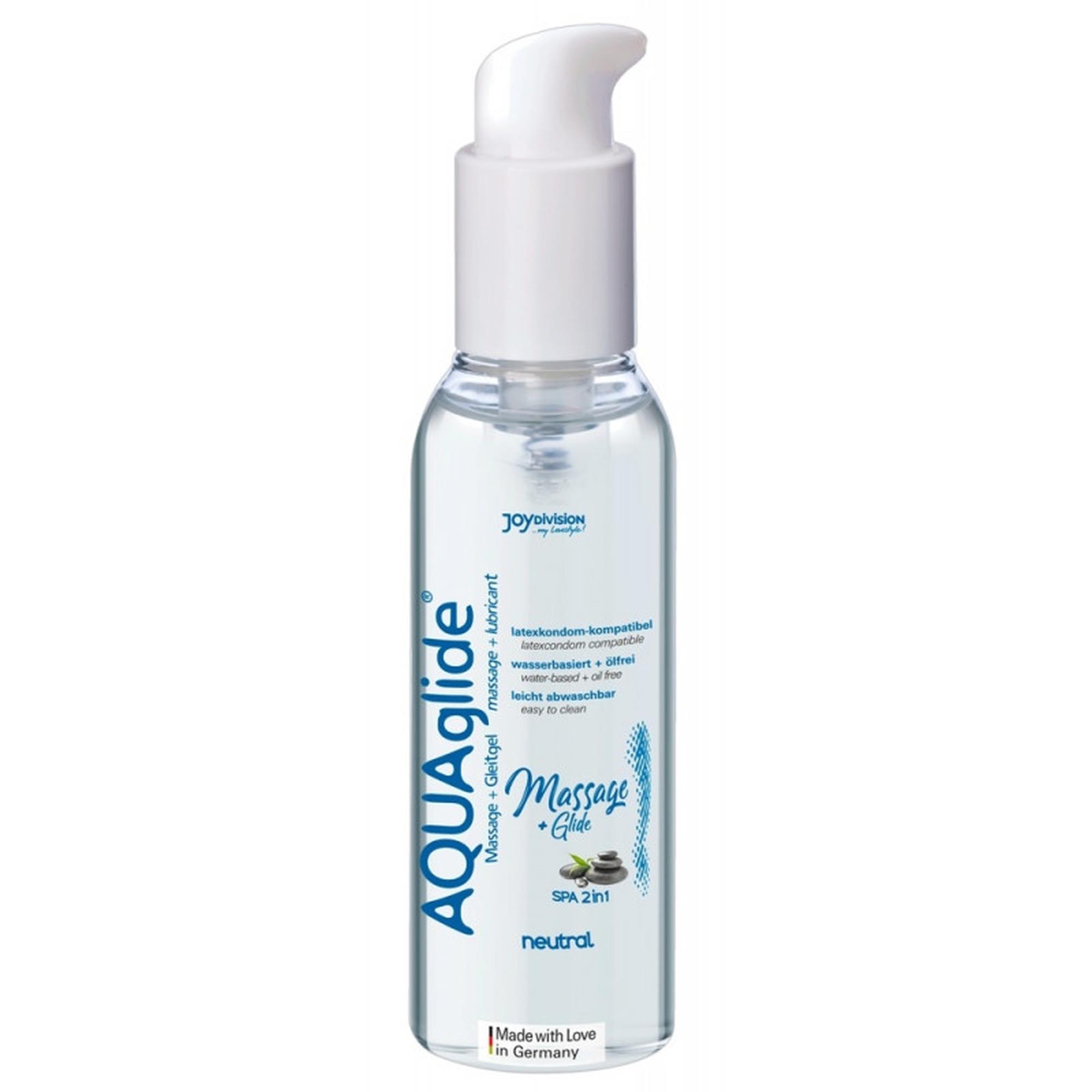 48-11760 Lubrikačný gél AQUAglide Massage+Glide neutral 200ml – Obrázok 1