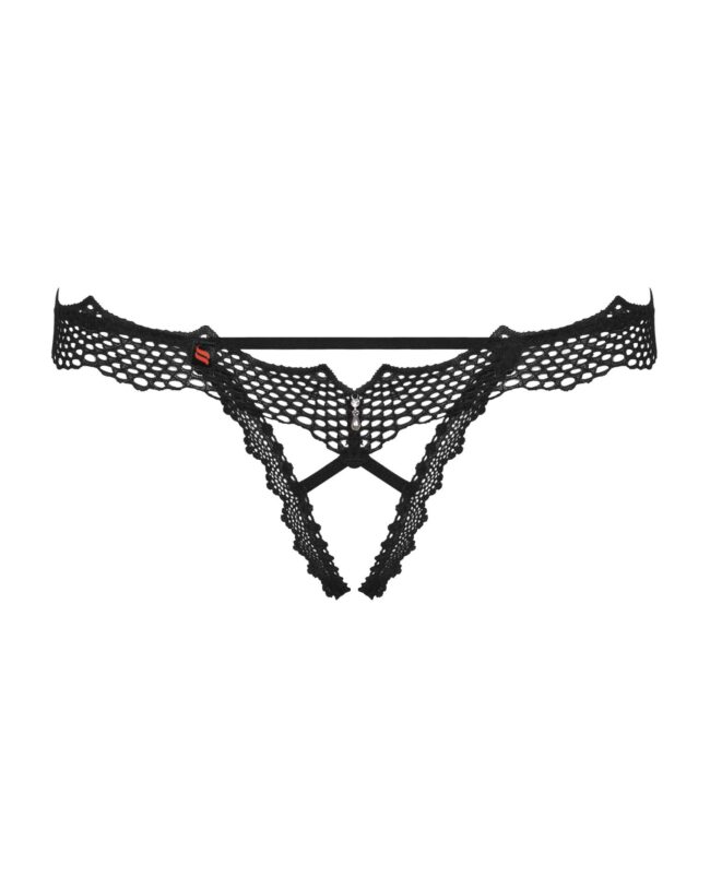 Obsessive Bravelle tangá s otvorom L/XL – Obrázok 5