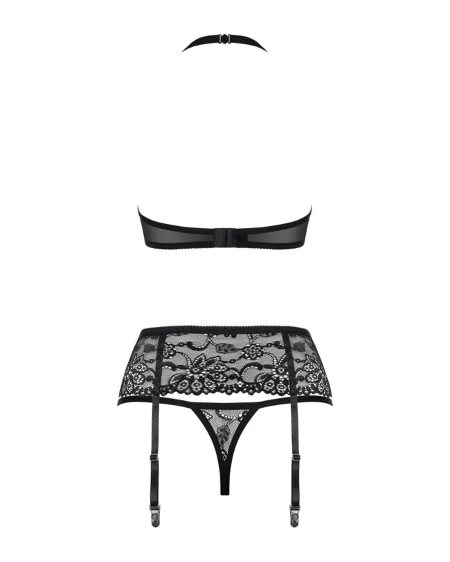 Obsessive Set 838-SEG-1 komplet 3-dielny čierny  S/M – Obrázok 6