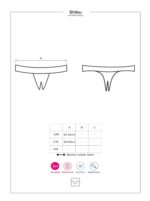 Otvorené tangá Shibu čierne L/XL – Obrázok 6
